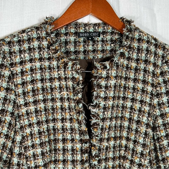 Boho Chic Tweed Style Jacket - Picture 3 of 10